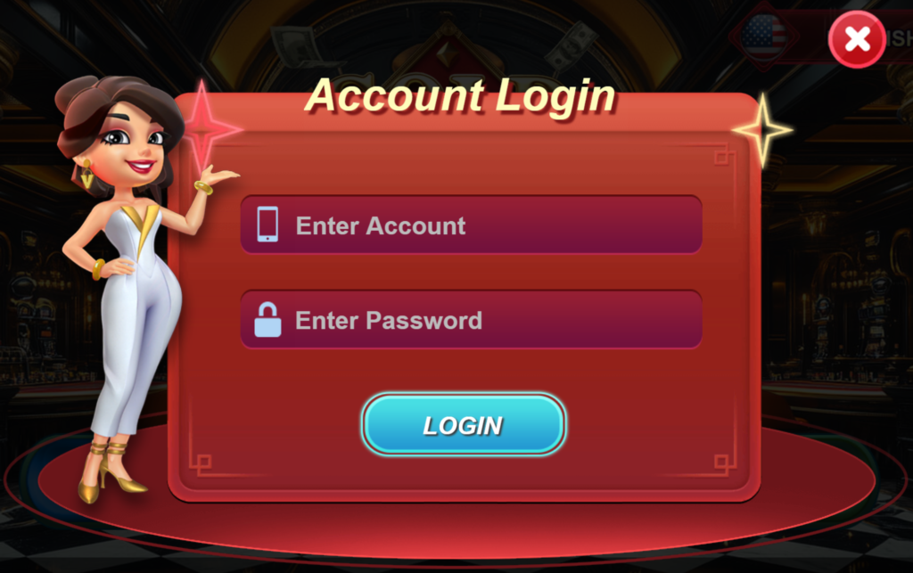 Gold Casino 777 login and password page